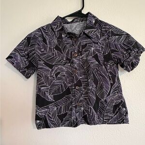 Lexbreezy Boys Aloha Banana Leaf Shirt Size 6
